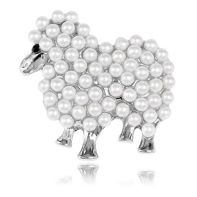 1 tk Creative Niche Pearl lambapross Simple Everything Cardigan Coat Libisemisvastane Animal Lamb pross Pin