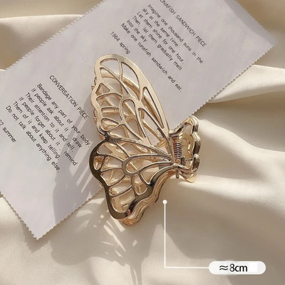 Mood naiste õõnsad geomeetrilised juukseklambrid metallist juuksenõelaga ristjuuksenõelaga peapael Libisematu juuksekrabi kullavärvi juukseaksessuaarid