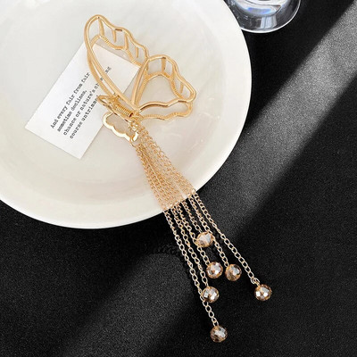 Mood naiste õõnsad geomeetrilised juukseklambrid metallist juuksenõelaga ristjuuksenõelaga peapael Libisematu juuksekrabi kullavärvi juukseaksessuaarid