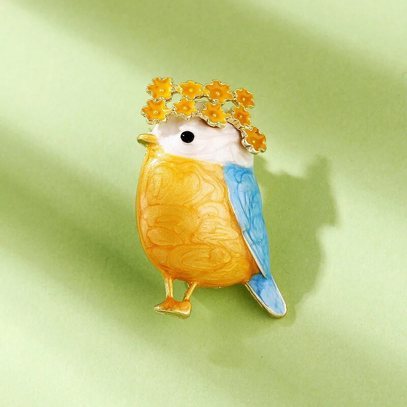 1 tk Moodne lillepärg Väike linnusõlg Naiste Kostüümmantel Ehted Aksessuaarid Kingitus