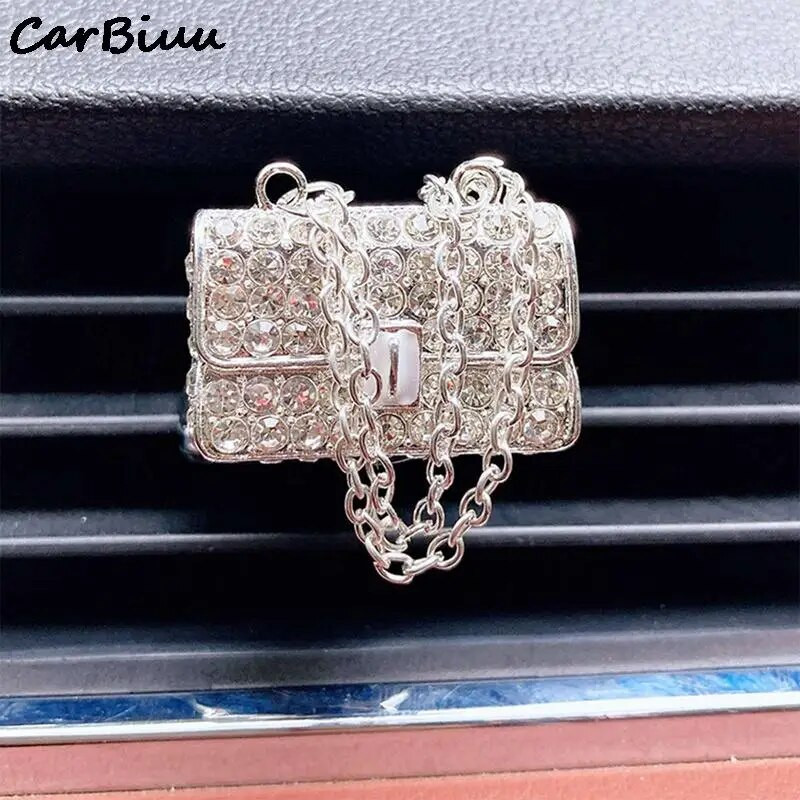 Blingi aksessuaarid autokoti jaoks tüdrukutele, deodorant, haarduv parfüümiklambriga hajuti parfüüm auto stiilseks kaunistamiseks