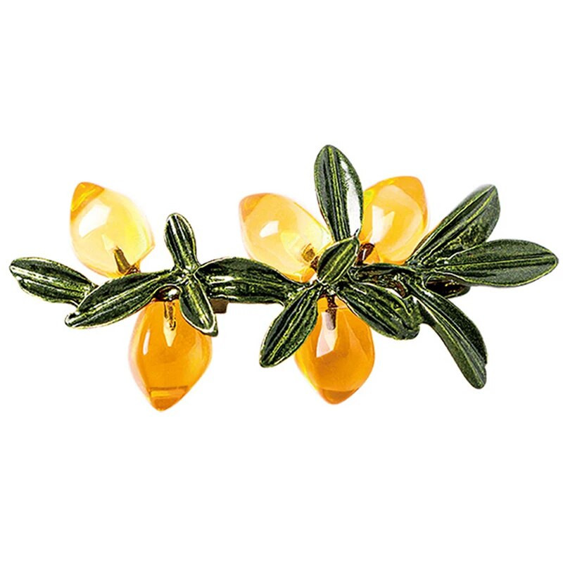 1 tk Vintage Naiste Roheline Värv Email Marja Prossid Taimne Sari Märgid Nööpnõelad Naiste riided Kampsun Korsage Pandla Ehted Kingitus