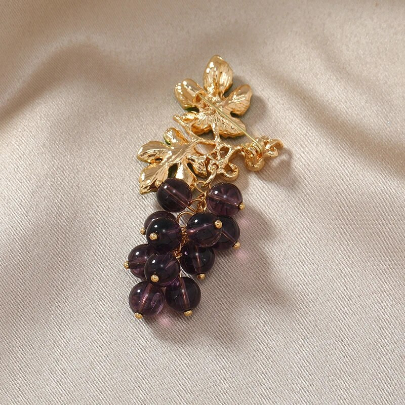 Morkopela Γυαλιά καρφίτσας σταφυλιού Καρφίτσες με μαργαριτάρι Καρφίτσες με σμάλτο καρφίτσες από στρας για γυναίκες μόδας ρούχα αξεσουάρ Δώρο πάρτι