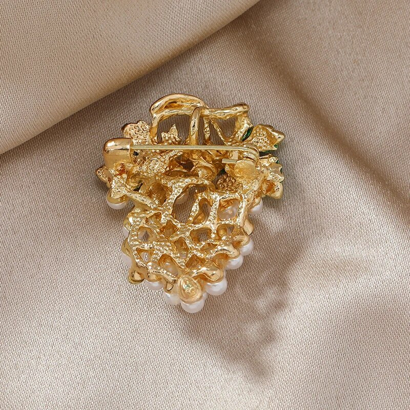 Morkopela Γυαλιά καρφίτσας σταφυλιού Καρφίτσες με μαργαριτάρι Καρφίτσες με σμάλτο καρφίτσες από στρας για γυναίκες μόδας ρούχα αξεσουάρ Δώρο πάρτι