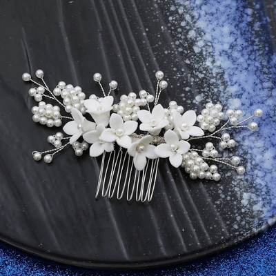 Κορεάτικη μόδα μαργαριταρένιες χτένες μαλλιών Χειροποίητες φουρκέτες και κλιπ για γυναίκες κορίτσια Αξεσουάρ κοσμήματα χτενίσματος γάμου νύφης