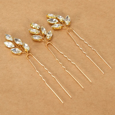 3Vnt vestuvinės tiaros U formos plaukų segtukų šakutės moterims krištolinės sidabrinės spalvos plaukų segtukai mergaičių šoniniai segtukai karūnėlės vestuviniams plaukams papuošalai