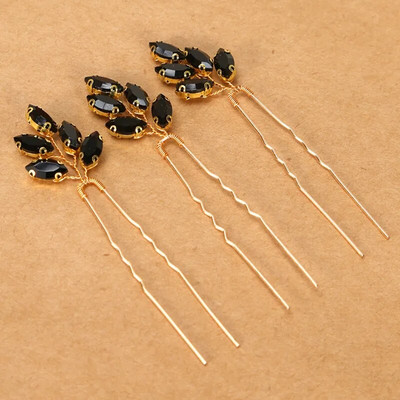 3Vnt vestuvinės tiaros U formos plaukų segtukų šakutės moterims krištolinės sidabrinės spalvos plaukų segtukai mergaičių šoniniai segtukai karūnėlės vestuviniams plaukams papuošalai