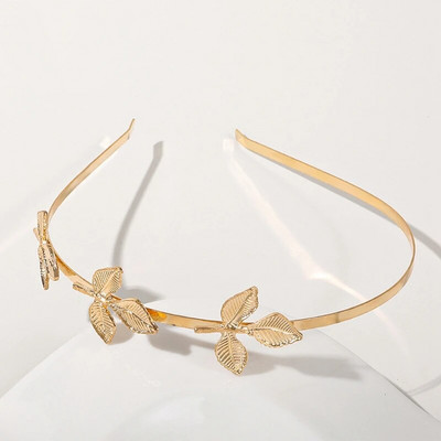 Uus kullavärvi lehtedest peapael Peakate kroon tiaara peakate jumalanna kreeka pea ehe pruudi pulmajuukse aksessuaarid