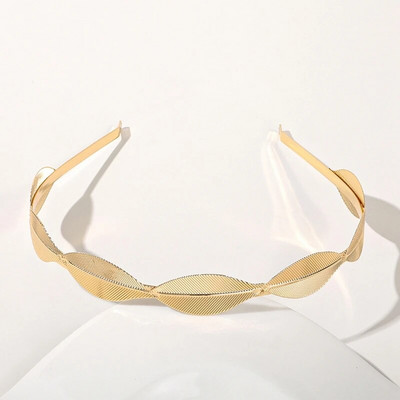 Uus kullavärvi lehtedest peapael Peakate kroon tiaara peakate jumalanna kreeka pea ehe pruudi pulmajuukse aksessuaarid