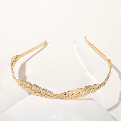 Uus kullavärvi lehtedest peapael Peakate kroon tiaara peakate jumalanna kreeka pea ehe pruudi pulmajuukse aksessuaarid