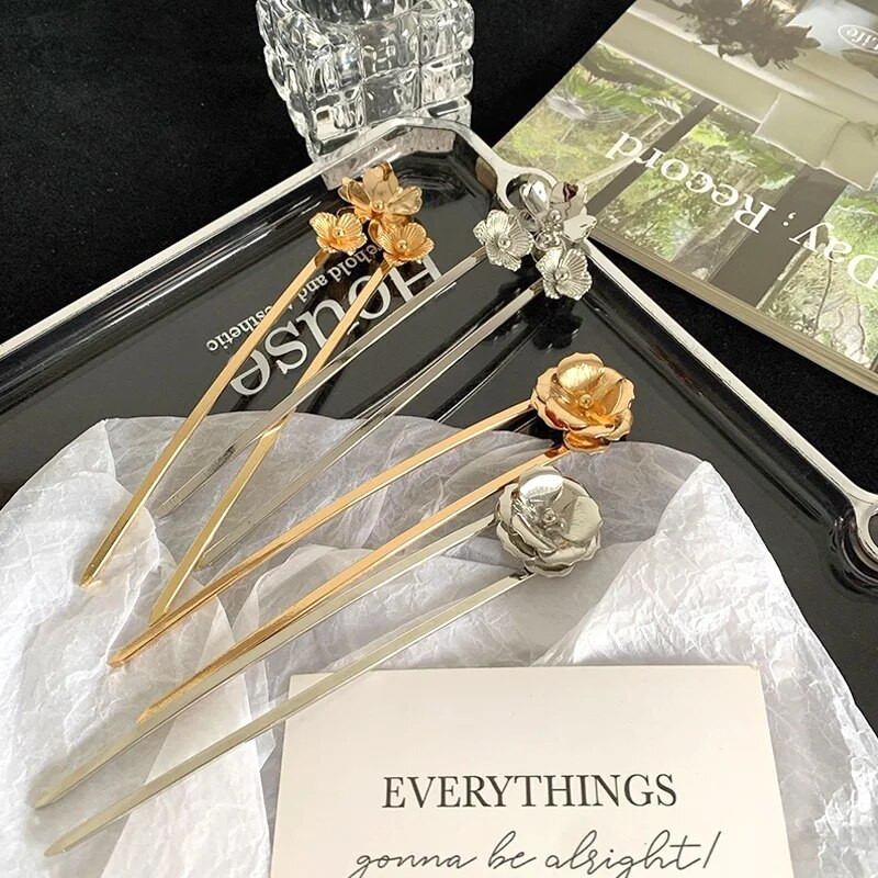 1Gb jauni ķīniešu stila tauriņu matu spieķi Izsmalcināti sieviešu zirgastes turētājs matu sprādzes sievietēm Hanfu galvassegas matu aksesuāri