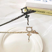 Multikas kasside juuksepulgad naistele Armsad õõnsad kassipoegade juuksepulgad Lihtsad juuksepulgad Juuksenõelad Peakatted Juuste aksessuaarid