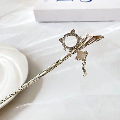 Multikas kasside juuksepulgad naistele Armsad õõnsad kassipoegade juuksepulgad Lihtsad juuksepulgad Juuksenõelad Peakatted Juuste aksessuaarid