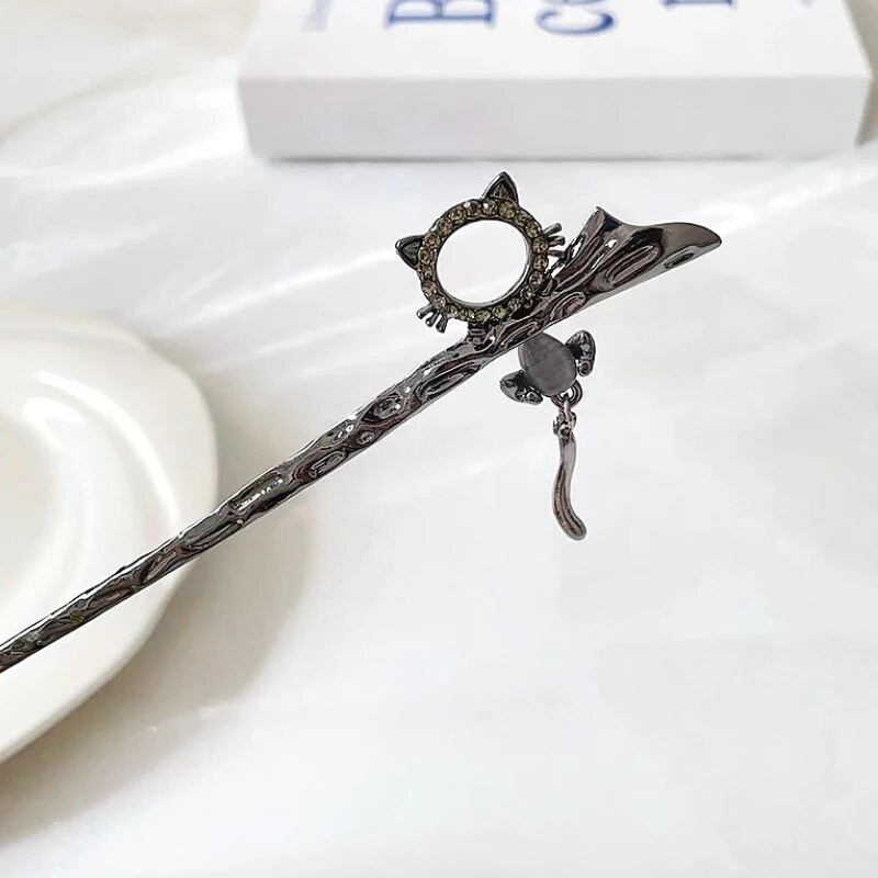 Multikas kasside juuksepulgad naistele Armsad õõnsad kassipoegade juuksepulgad Lihtsad juuksepulgad Juuksenõelad Peakatted Juuste aksessuaarid