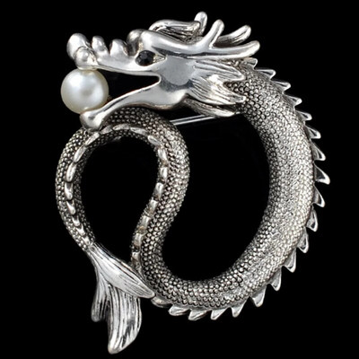 1 tk moodne nööpnõela märk Retro Euroopa ja Ameerika tippklassi meeste ülikonnad Vintage märgiga pross ehted sulamist draakoni toteemi pross