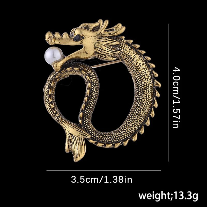 1 tk moodne nööpnõela märk Retro Euroopa ja Ameerika tippklassi meeste ülikonnad Vintage märgiga pross ehted sulamist draakoni toteemi pross