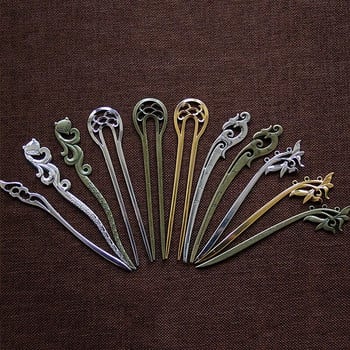 Модни метални щипки за коса Винтидж флорални фиби Сватбени булчински вилици за коса за жени Парти Шнола Аксесоари Подарък