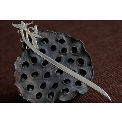 Μόδα μεταλλικά μπαστούνια μαλλιών Vintage φλοράλ φουρκέτες Γαμήλια νύφη πιρούνια μαλλιών για γυναίκες πάρτι Barrette Αξεσουάρ κεφαλής Δώρο