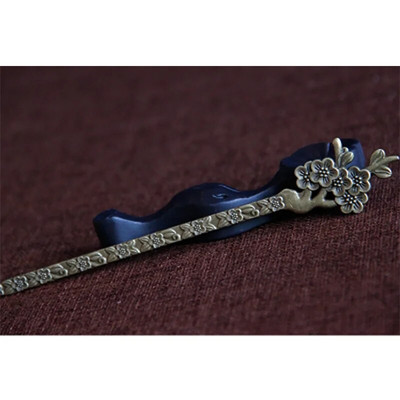 Μόδα μεταλλικά μπαστούνια μαλλιών Vintage φλοράλ φουρκέτες Γαμήλια νύφη πιρούνια μαλλιών για γυναίκες πάρτι Barrette Αξεσουάρ κεφαλής Δώρο