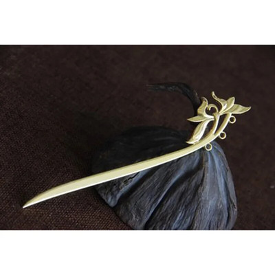 Μόδα μεταλλικά μπαστούνια μαλλιών Vintage φλοράλ φουρκέτες Γαμήλια νύφη πιρούνια μαλλιών για γυναίκες πάρτι Barrette Αξεσουάρ κεφαλής Δώρο