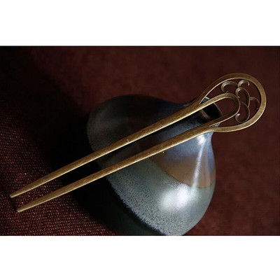 Μόδα μεταλλικά μπαστούνια μαλλιών Vintage φλοράλ φουρκέτες Γαμήλια νύφη πιρούνια μαλλιών για γυναίκες πάρτι Barrette Αξεσουάρ κεφαλής Δώρο