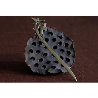 Μόδα μεταλλικά μπαστούνια μαλλιών Vintage φλοράλ φουρκέτες Γαμήλια νύφη πιρούνια μαλλιών για γυναίκες πάρτι Barrette Αξεσουάρ κεφαλής Δώρο