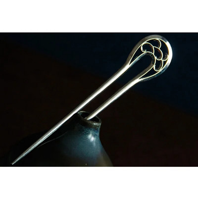 Μόδα μεταλλικά μπαστούνια μαλλιών Vintage φλοράλ φουρκέτες Γαμήλια νύφη πιρούνια μαλλιών για γυναίκες πάρτι Barrette Αξεσουάρ κεφαλής Δώρο