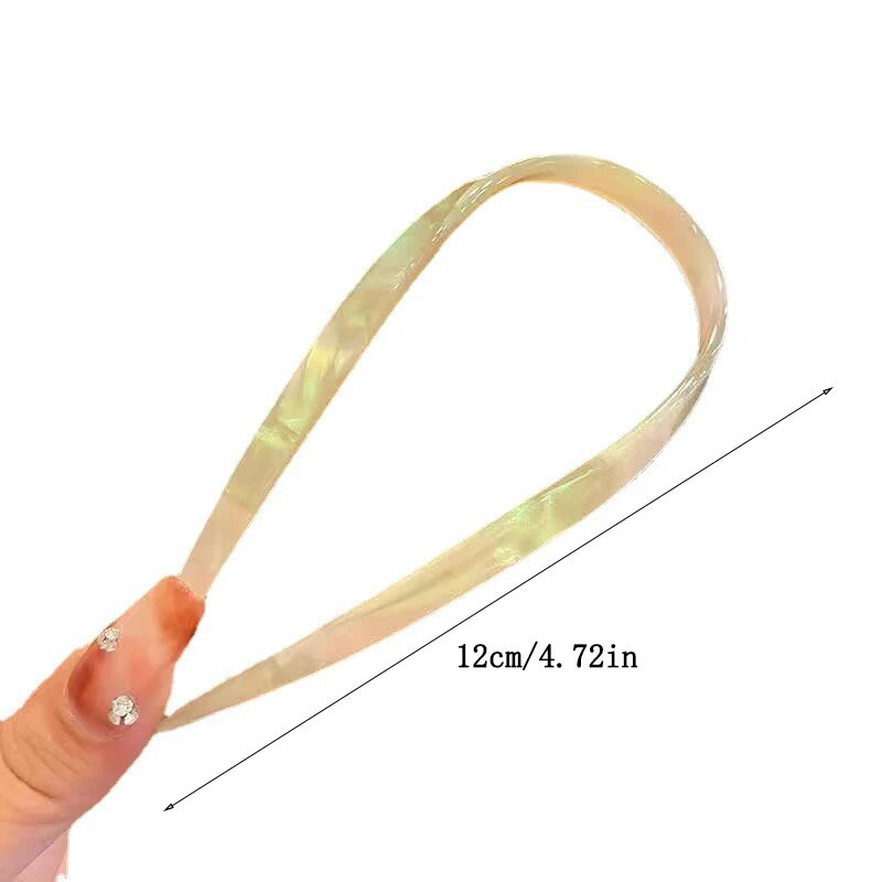 Korea U-kujuline atsetaadist juuksehark juuksepulk Lihtsa disainiga juuksenõelad, naiste tüdrukute hobusesabahoidja iidse stiiliga juukseaksessuaarid