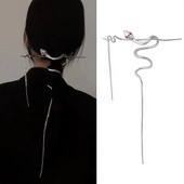 Μαλλιά φουρκέτα ραβδί τυλίγματος σπάγγος στημόνι μακριά φούντα Rhinestone Metal Punk Headwear Αξεσουάρ μαλλιών για γυναίκες Δώρο κοσμήματος