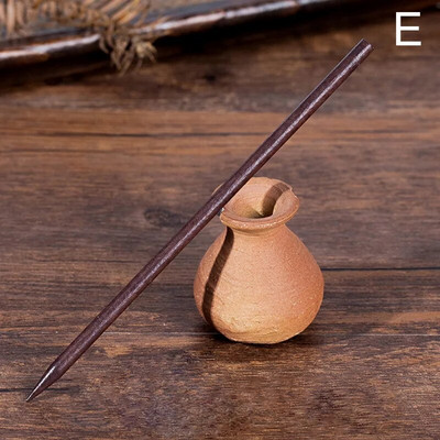 Φυσικό μαύρο σανταλόξυλο φουρκέτες Γυναικεία μπαστούνια μαλλιών για κορίτσια Κλιπ μαλλιών σε σχήμα Chopstick Καρφίτσες ρετρό Stlye κοσμήματα για τα μαλλιά