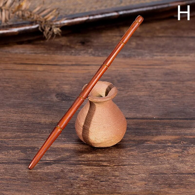 Φυσικό μαύρο σανταλόξυλο φουρκέτες Γυναικεία μπαστούνια μαλλιών για κορίτσια Κλιπ μαλλιών σε σχήμα Chopstick Καρφίτσες ρετρό Stlye κοσμήματα για τα μαλλιά