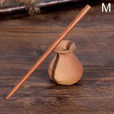 Φυσικό μαύρο σανταλόξυλο φουρκέτες Γυναικεία μπαστούνια μαλλιών για κορίτσια Κλιπ μαλλιών σε σχήμα Chopstick Καρφίτσες ρετρό Stlye κοσμήματα για τα μαλλιά