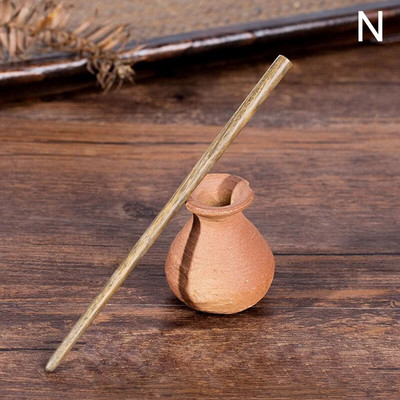 Φυσικό μαύρο σανταλόξυλο φουρκέτες Γυναικεία μπαστούνια μαλλιών για κορίτσια Κλιπ μαλλιών σε σχήμα Chopstick Καρφίτσες ρετρό Stlye κοσμήματα για τα μαλλιά