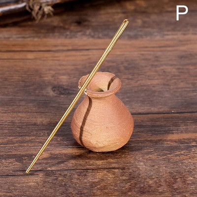 Φυσικό μαύρο σανταλόξυλο φουρκέτες Γυναικεία μπαστούνια μαλλιών για κορίτσια Κλιπ μαλλιών σε σχήμα Chopstick Καρφίτσες ρετρό Stlye κοσμήματα για τα μαλλιά