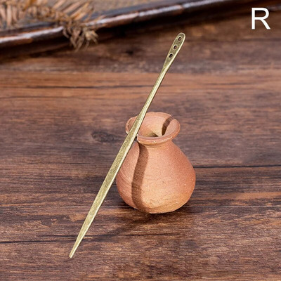 Φυσικό μαύρο σανταλόξυλο φουρκέτες Γυναικεία μπαστούνια μαλλιών για κορίτσια Κλιπ μαλλιών σε σχήμα Chopstick Καρφίτσες ρετρό Stlye κοσμήματα για τα μαλλιά