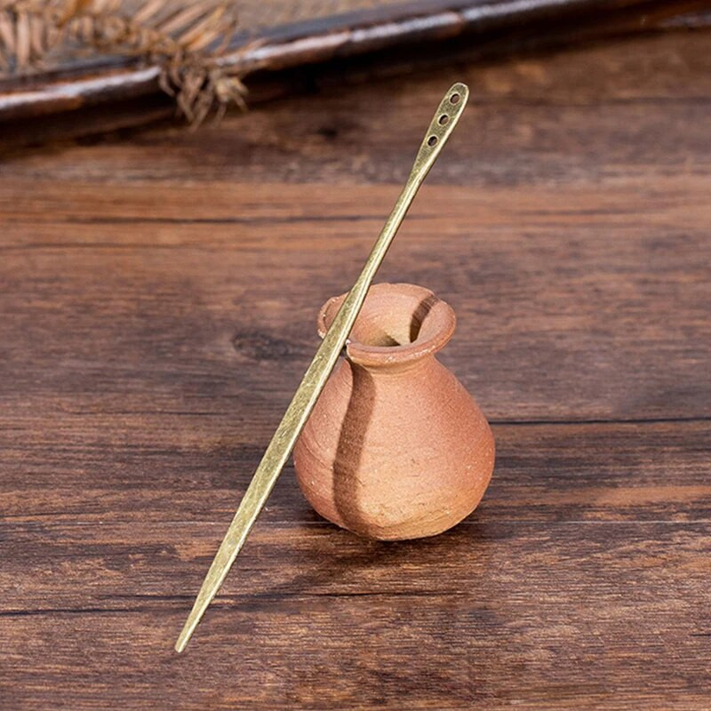 Φυσικό μαύρο σανταλόξυλο φουρκέτες Γυναικεία μπαστούνια μαλλιών για κορίτσια Κλιπ μαλλιών σε σχήμα Chopstick Καρφίτσες ρετρό Stlye κοσμήματα για τα μαλλιά