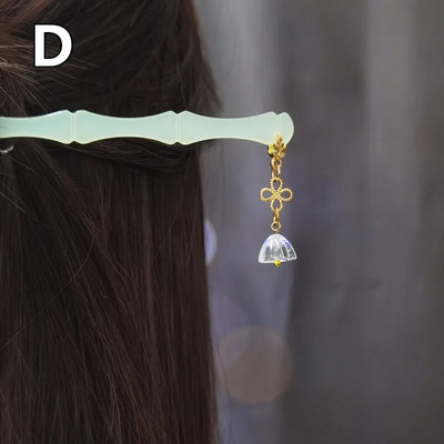 Vintažinio kiniško stiliaus plaukų šakutės plaukų segtukai segtukai acetato plaukų lazdelės perlai karoliukai kutai Step Shake kinų vestuvių papuošalai plaukams