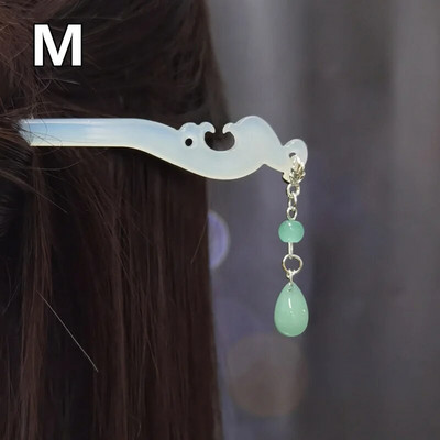 Vintažinio kiniško stiliaus plaukų šakutės plaukų segtukai segtukai acetato plaukų lazdelės perlai karoliukai kutai Step Shake kinų vestuvių papuošalai plaukams