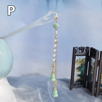 Vintažinio kiniško stiliaus plaukų šakutės plaukų segtukai segtukai acetato plaukų lazdelės perlai karoliukai kutai Step Shake kinų vestuvių papuošalai plaukams