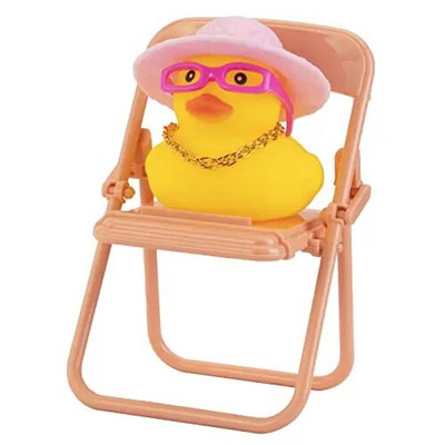 Miniauto kummipardid, kummipardi autokaunistus armatuurlaua autodekoratsioon koos minitooli, mütsi, kaelakee ja päikeseprillidega