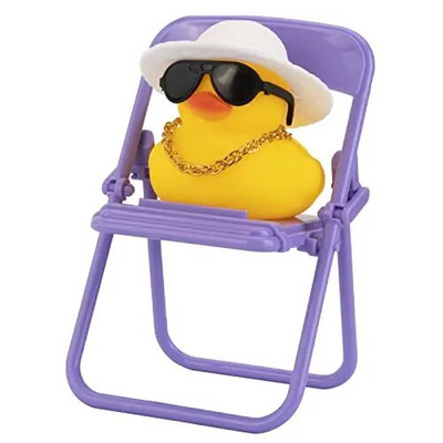 Miniauto kummipardid, kummipardi autokaunistus armatuurlaua autodekoratsioon koos minitooli, mütsi, kaelakee ja päikeseprillidega