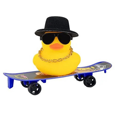 Miniauto kummipardid, kummipardi autokaunistus armatuurlaua autodekoratsioon koos minitooli, mütsi, kaelakee ja päikeseprillidega