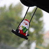 Auto tahavaatepeegli aksessuaarid Jõuluvana kiige ripats, kaunistus tahavaatepeegli jaoks, jõulusõiduki sisustustarvikud