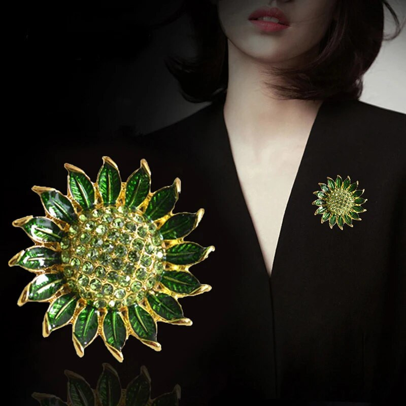 1vnt Madinga saulėgrąžų sagė Moterims Poroms Šalikas Drabužiai Paltas Vakarėlis Smeigtukai Vaikiški drabužiai Papuošalai Priedai