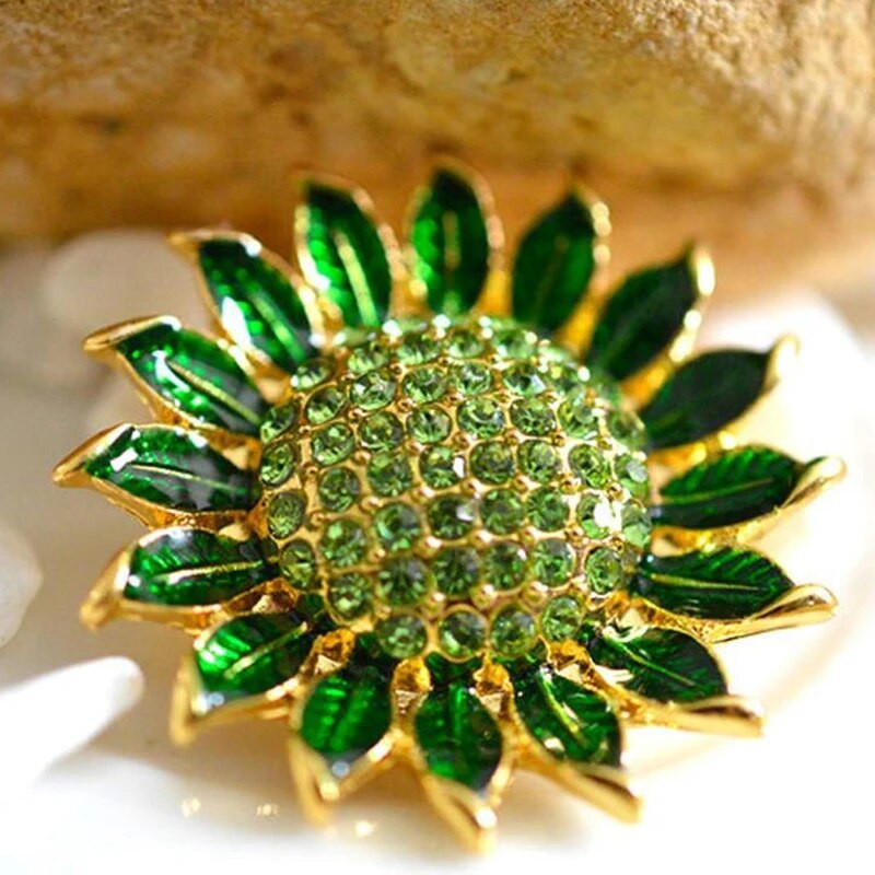 1vnt Madinga saulėgrąžų sagė Moterims Poroms Šalikas Drabužiai Paltas Vakarėlis Smeigtukai Vaikiški drabužiai Papuošalai Priedai