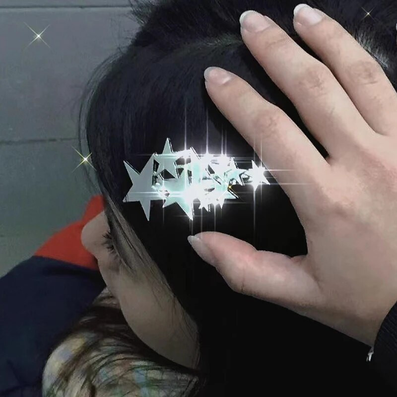 Korėjos mados žvaigždės plaukų segtukai Kawaii aksesuarai plaukų aksesuarai mielas punk plaukų aksesuarai plaukų segtukai moterims 럭셔리 머리띠