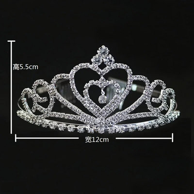 Kroonilehed Vesipiisa tiaara pulmaaksessuaarid Naiste kunstkivist peo-printsess päkapiku tiaara aksessuaarid