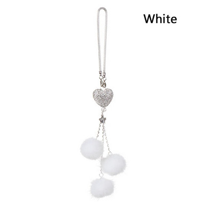 Autode rippuvad kaunistused Crystal Heart tahavaatepeegli kaunistused Teemant Blingi tarvikud naistele Autode sisustustarbed