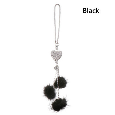 Autode rippuvad kaunistused Crystal Heart tahavaatepeegli kaunistused Teemant Blingi tarvikud naistele Autode sisustustarbed