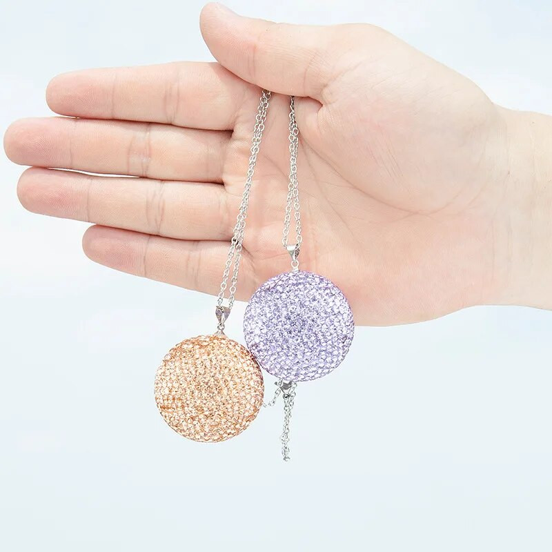 Autokristallkuuli ripats Piiriülene Bling Teemantidega kaetud auto tahavaatepeegel täis teemantkaunistusi